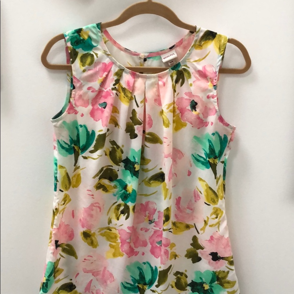 Merona floral print blouse